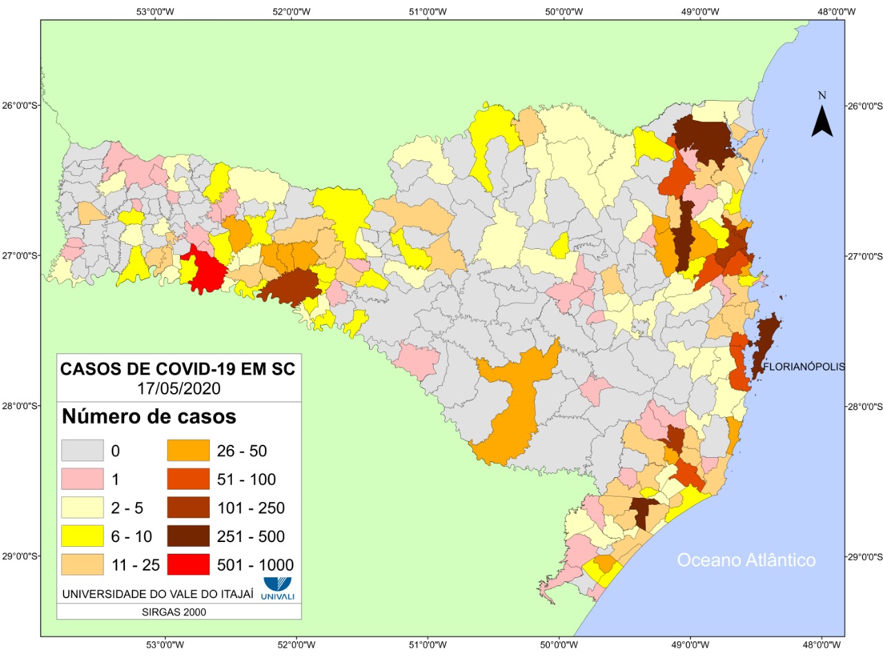 Maiores Focos Da Covid Em Sc Est O Em Munic Pios Polos E Em Reas